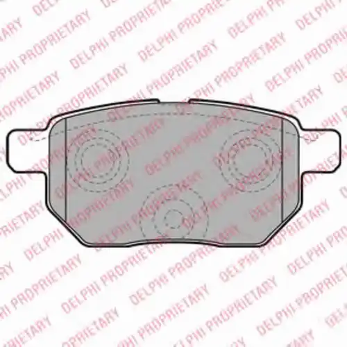 Тормозные колодки DELPHI LP2105
