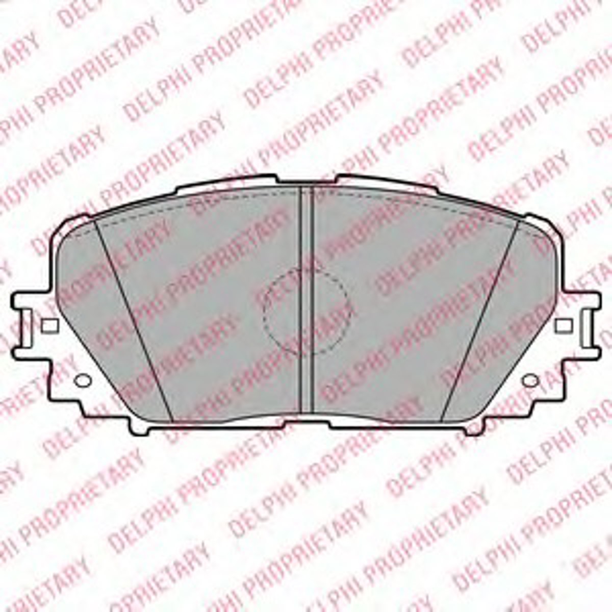 Колодки тормозные дисковые DELPHI LP2123