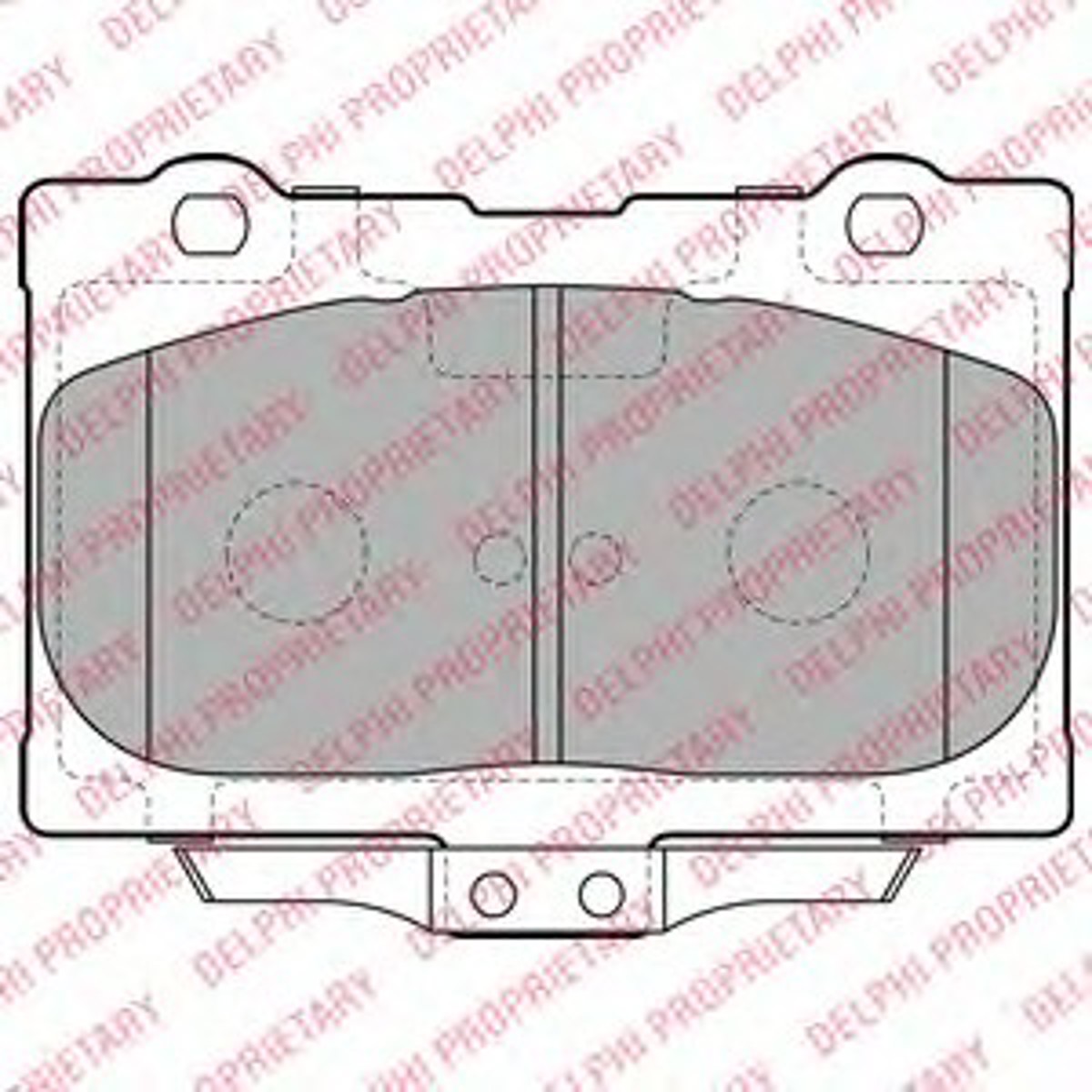 Колодки тормозные дисковые DELPHI LP2155