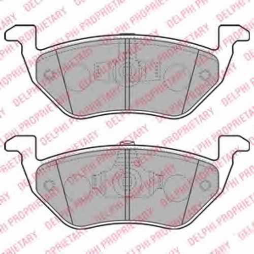 Тормозные колодки DELPHI LP2158