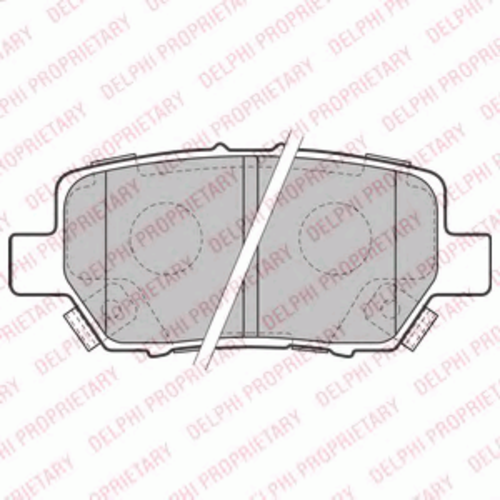 Тормозные колодки DELPHI LP2160