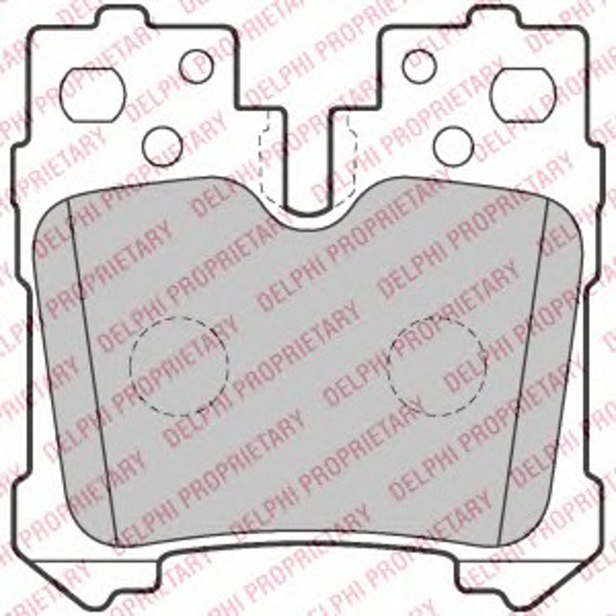 Колодки тормозные дисковые DELPHI LP2214