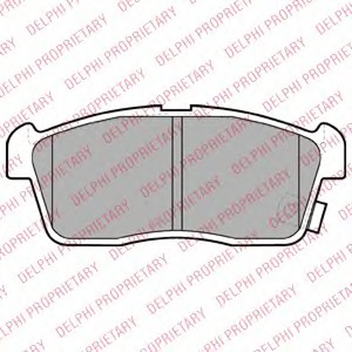 Колодки тормозные дисковые DELPHI LP2219
