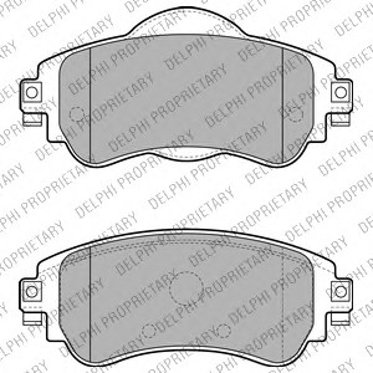 Колодки тормозные дисковые DELPHI LP2228