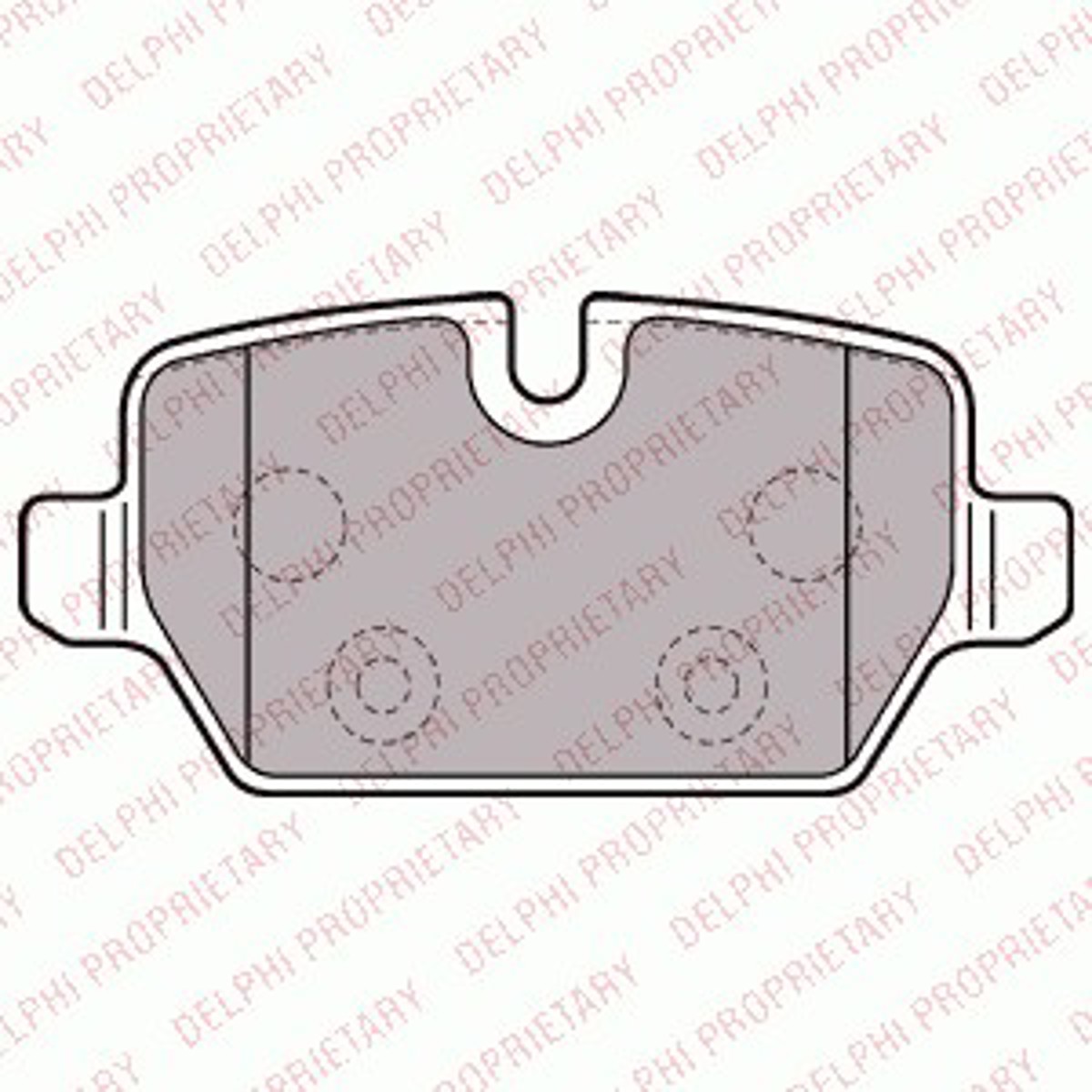 Колодки тормозные дисковые DELPHI LP2247