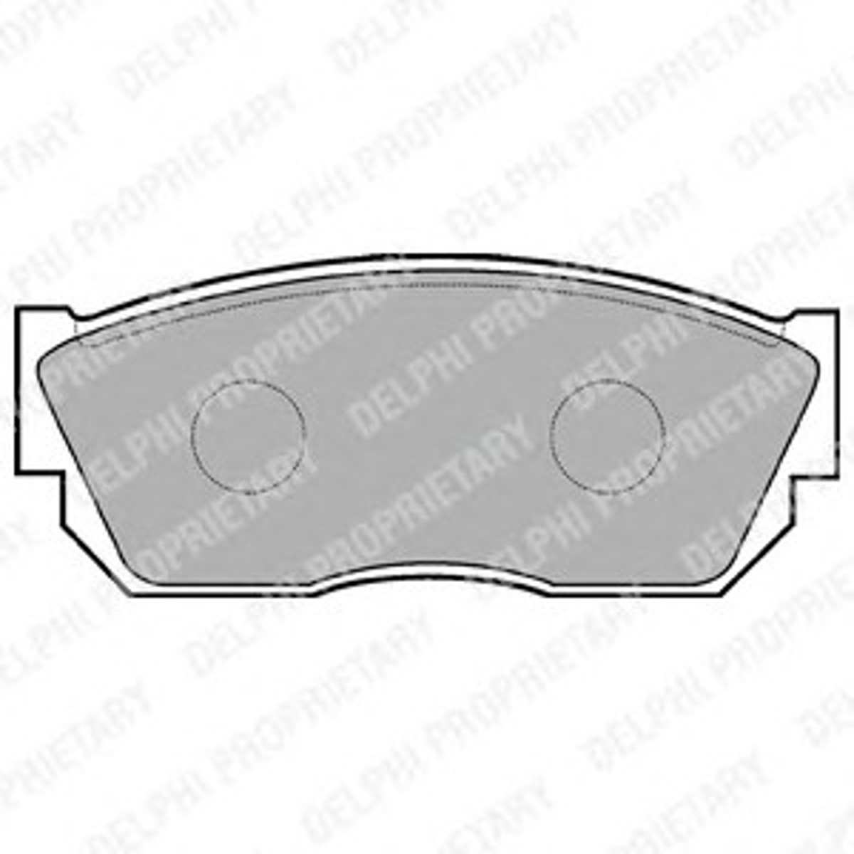 Колодки тормозные дисковые DELPHI LP355