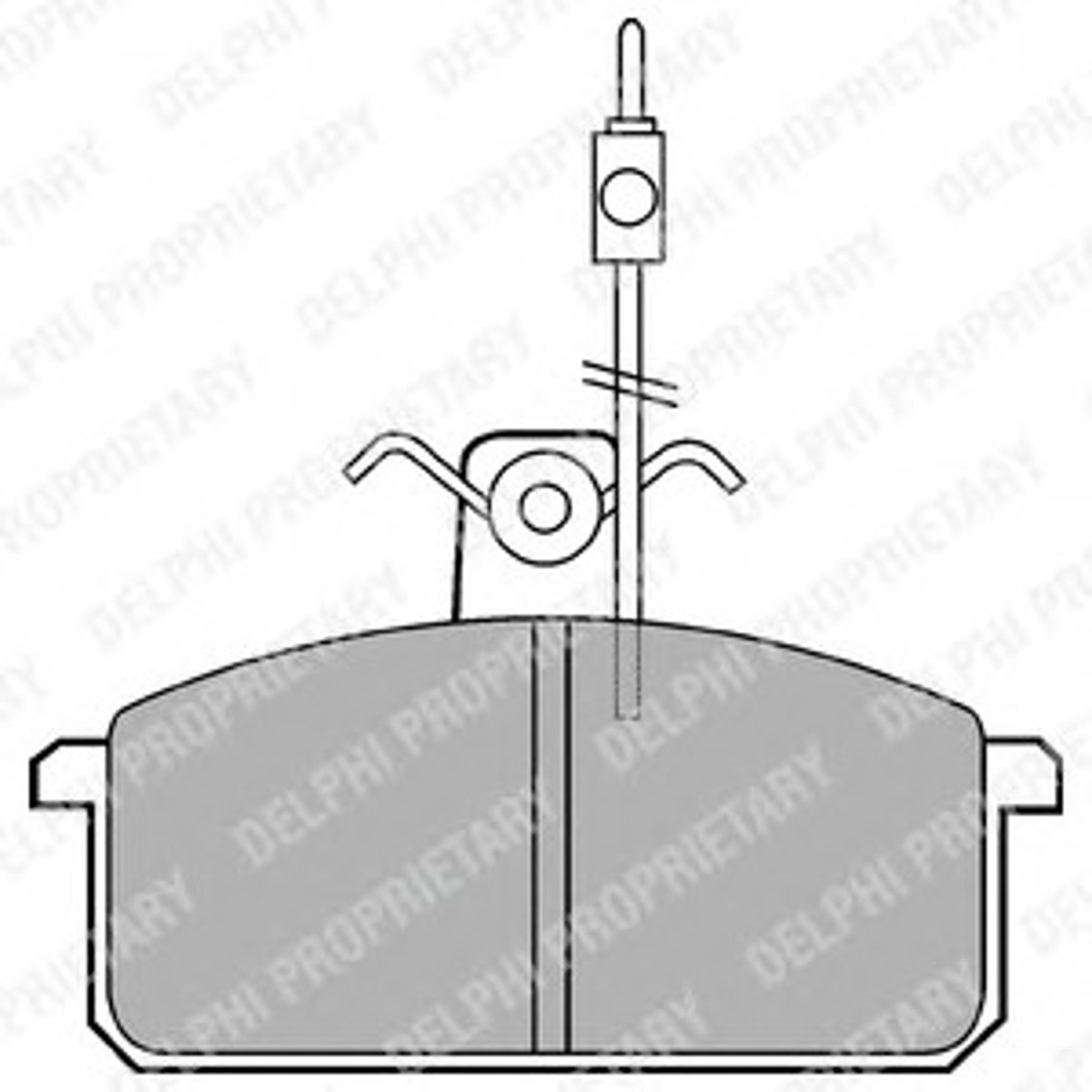 Колодки тормозные дисковые DELPHI LP436