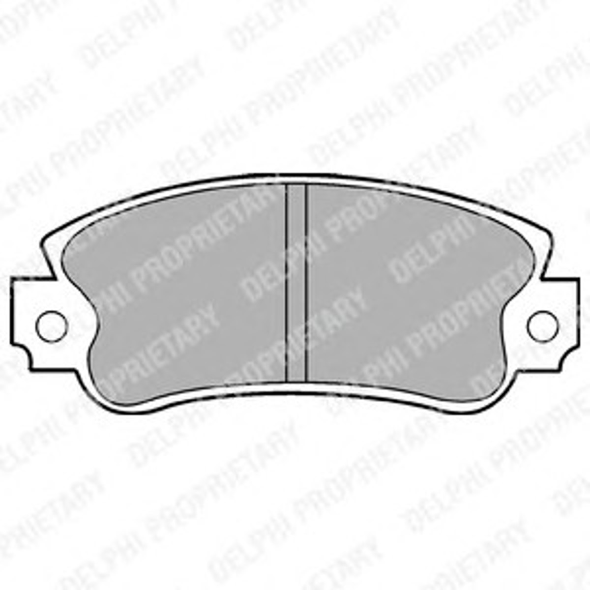 Колодки тормозные дисковые DELPHI LP509