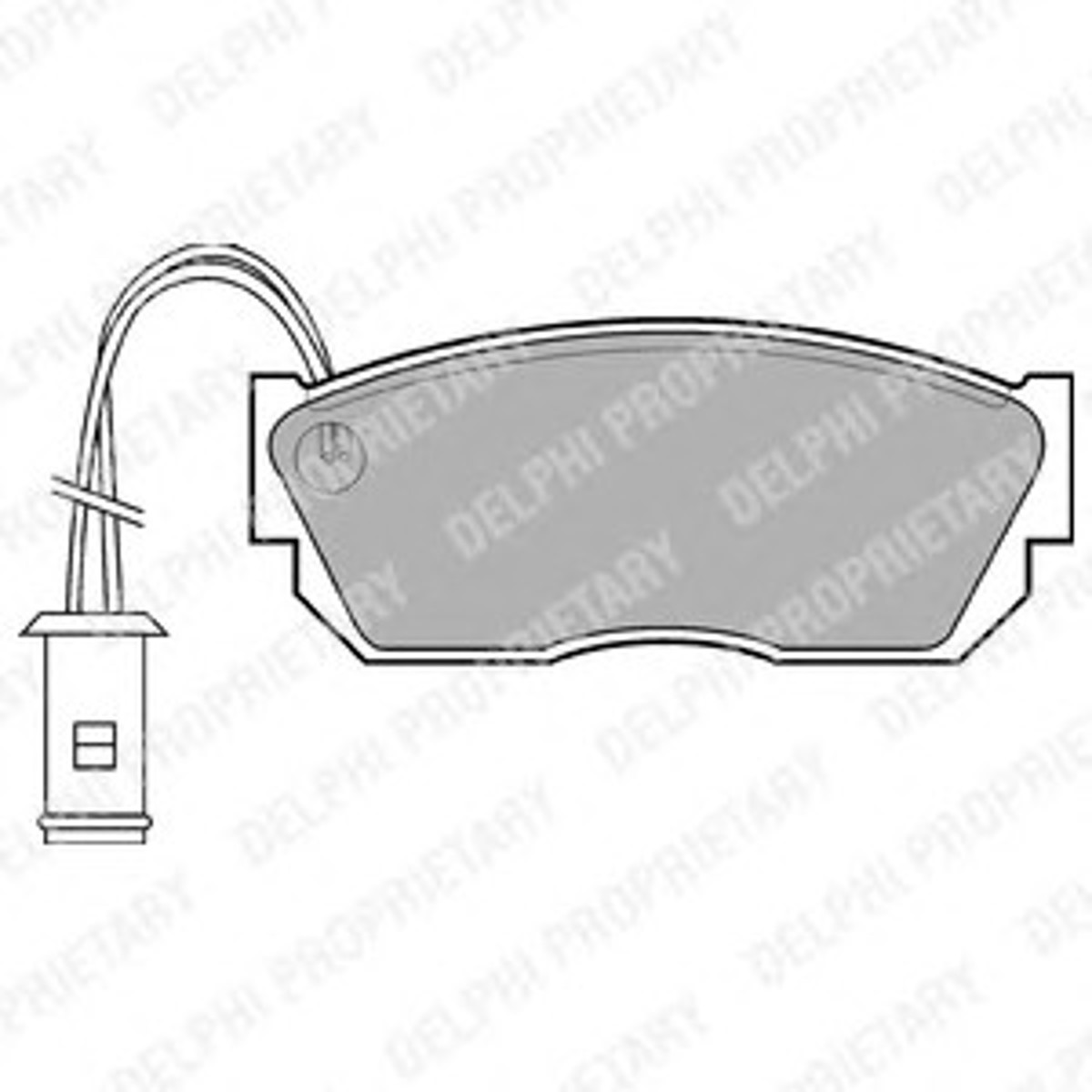Комплект тормозных колодок дисковый тормоз DELPHI LP519