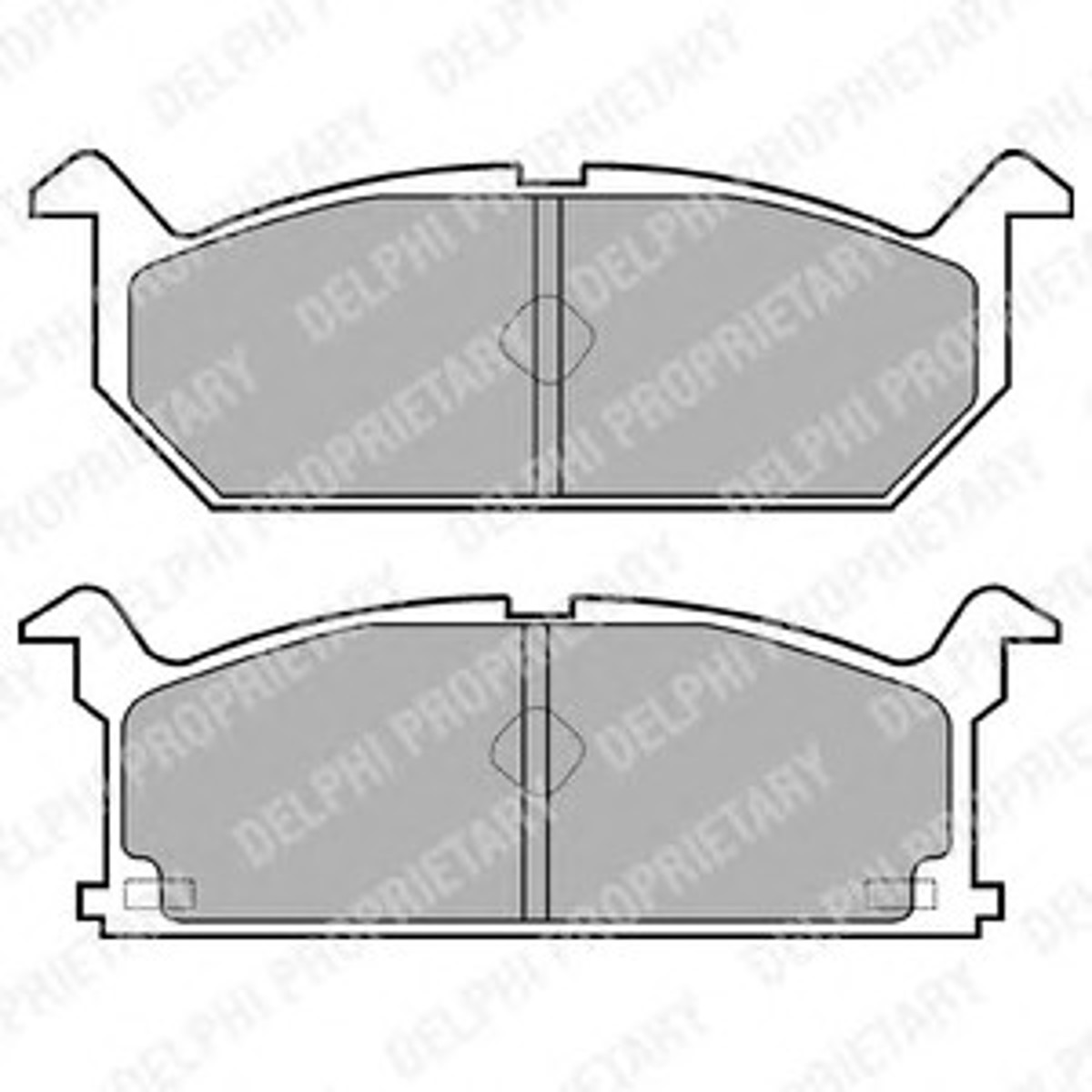 Комплект тормозных колодок дисковый тормоз DELPHI LP528