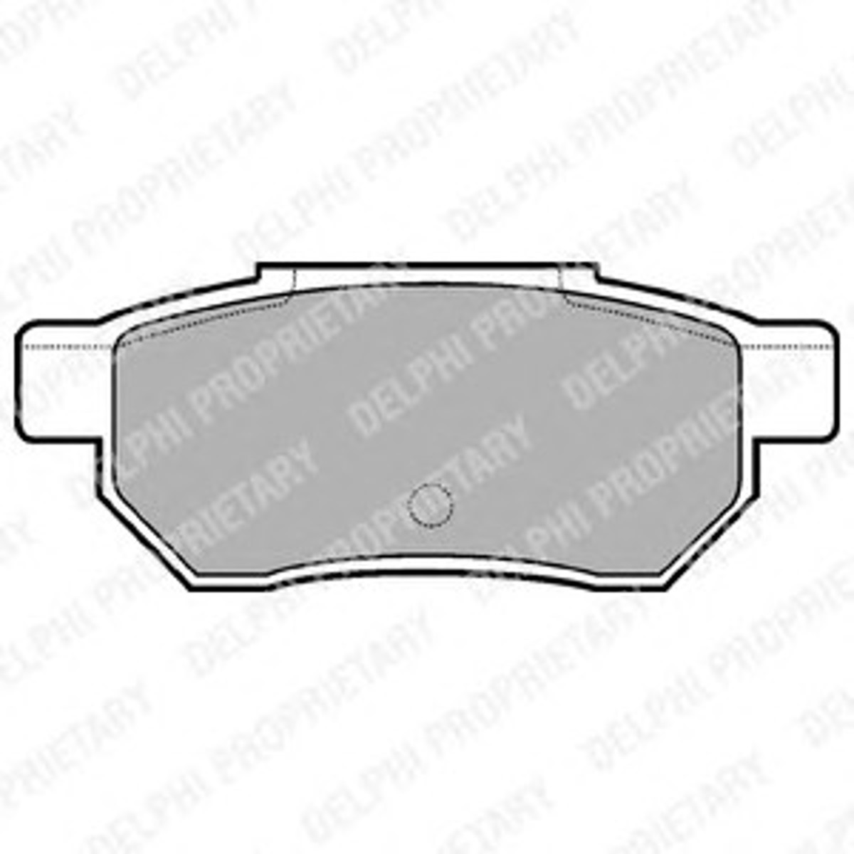Комплект тормозных колодок дисковый тормоз DELPHI LP562