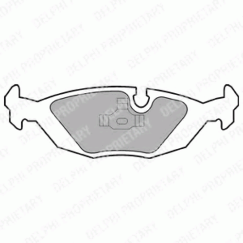 Тормозные колодки DELPHI LP576