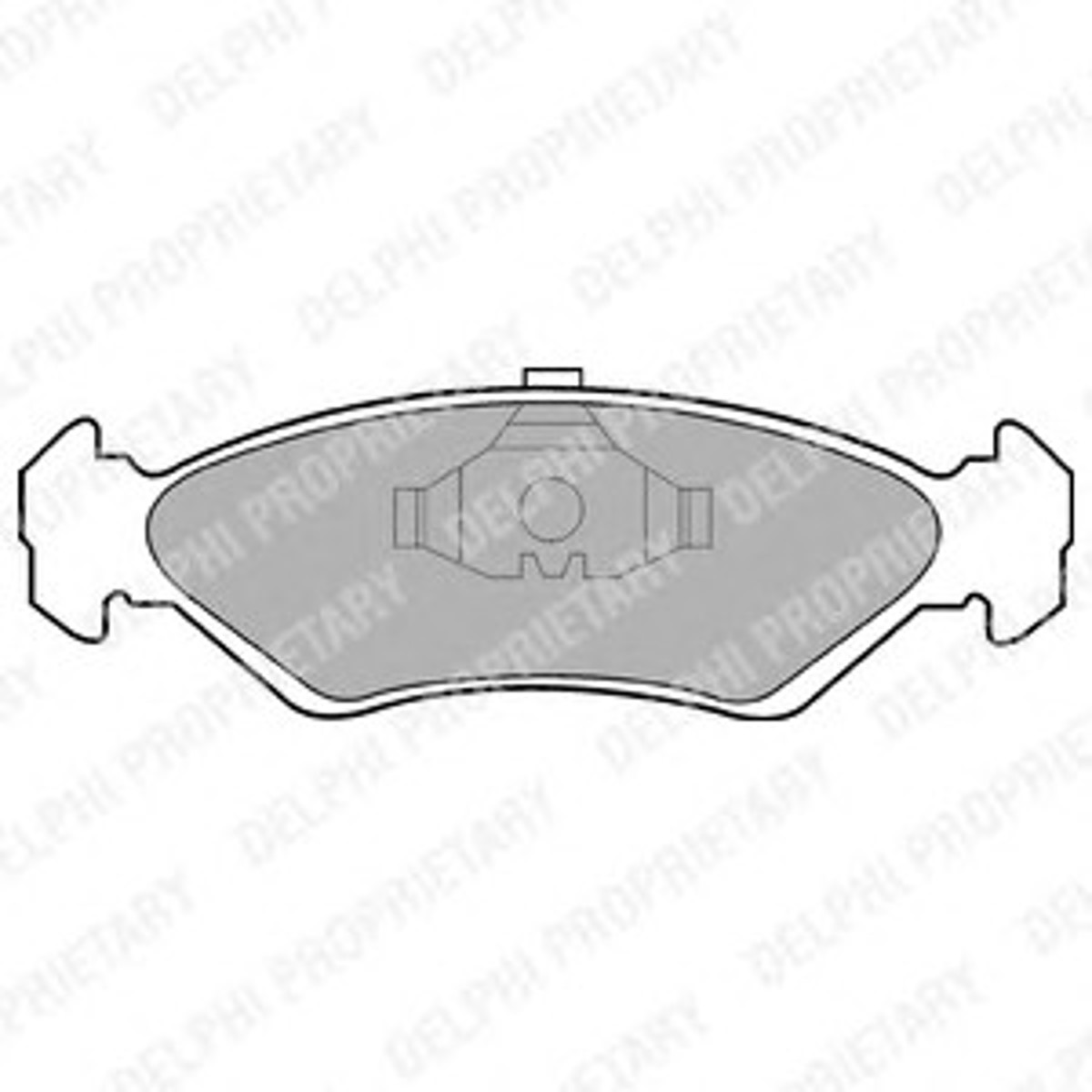 Колодка тормозная дисковая комплект DELPHI LP591