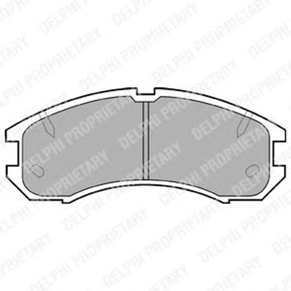 Колодки тормозные дисковые DELPHI LP595