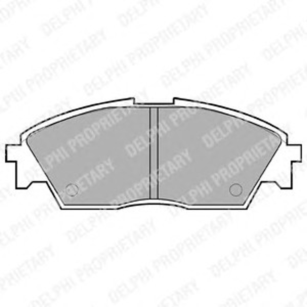 Колодки тормозные дисковые DELPHI LP605