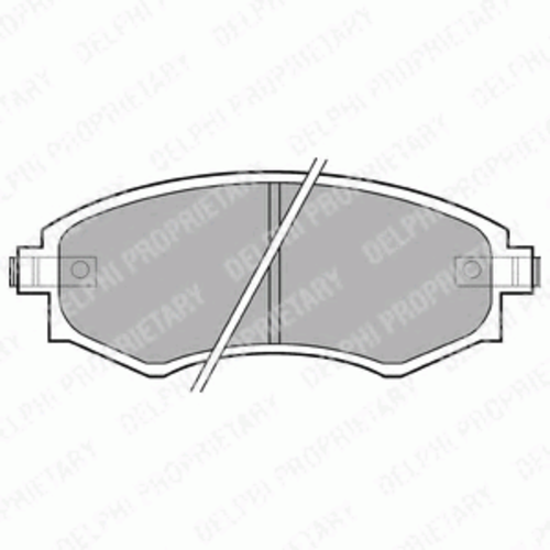 Тормозные колодки DELPHI LP606