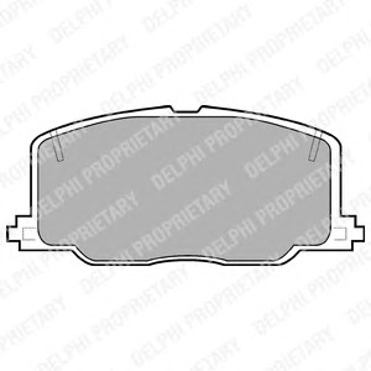 Колодки тормозные дисковые DELPHI LP613
