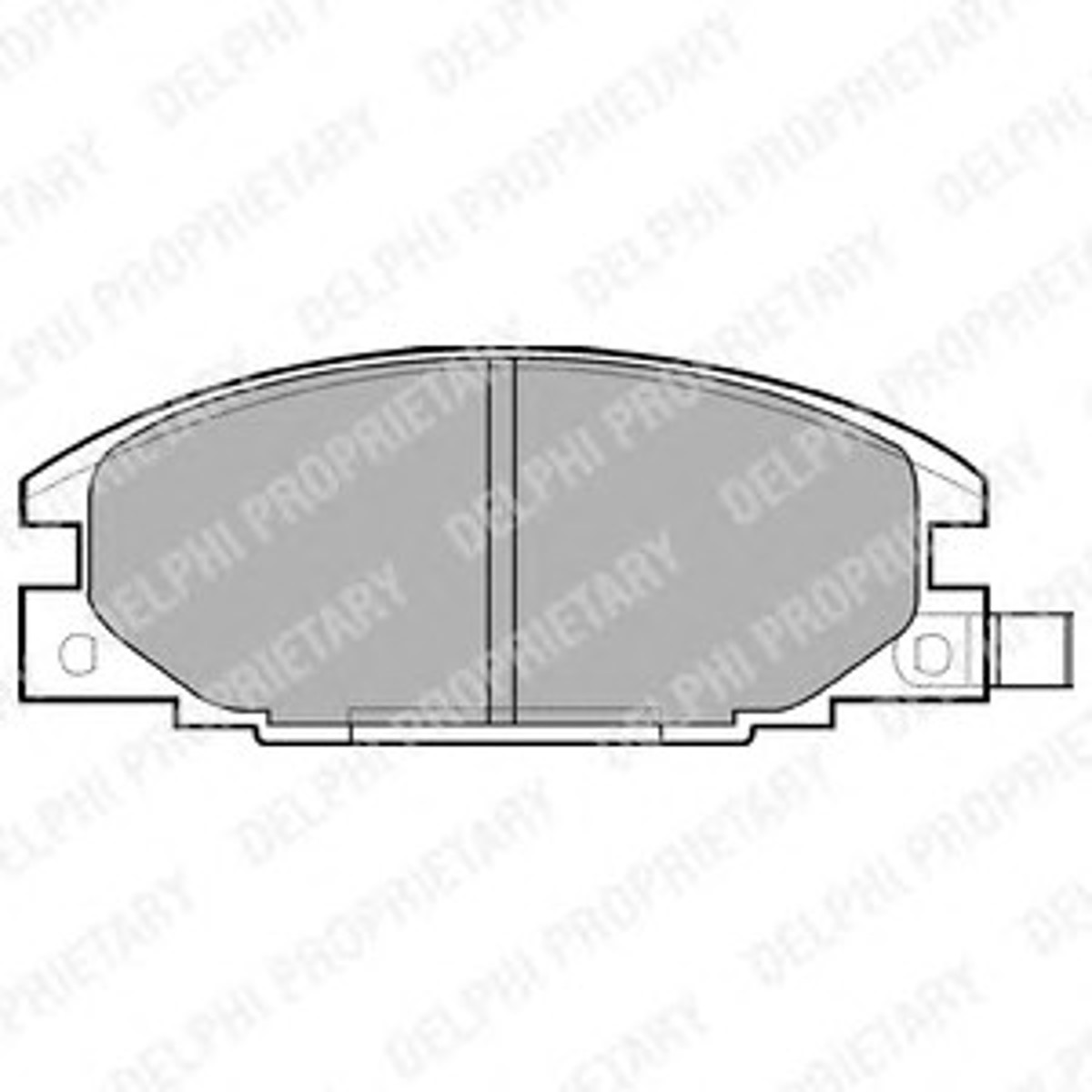 Колодка тормозная дисковая комплект DELPHI LP629