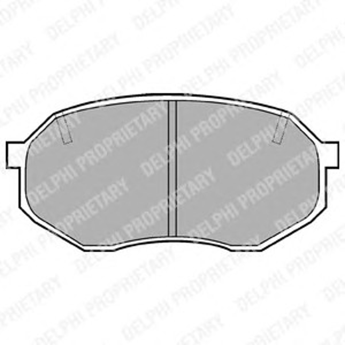 Комплект тормозных колодок дисковый тормоз DELPHI LP630