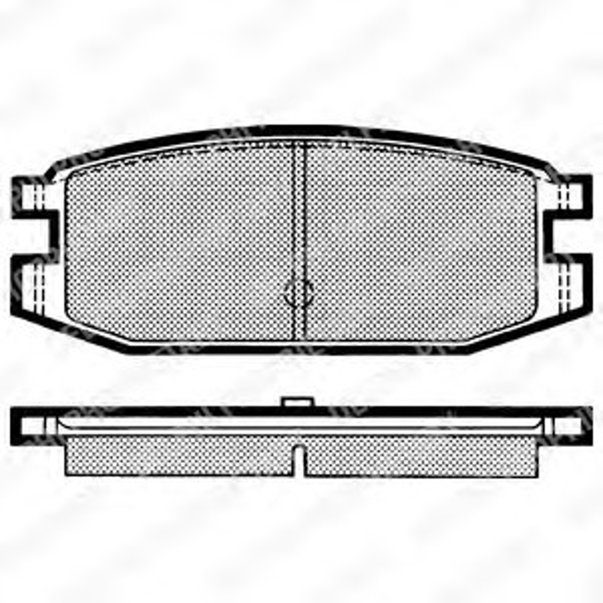 Комплект тормозных колодок дисковый тормоз DELPHI LP641