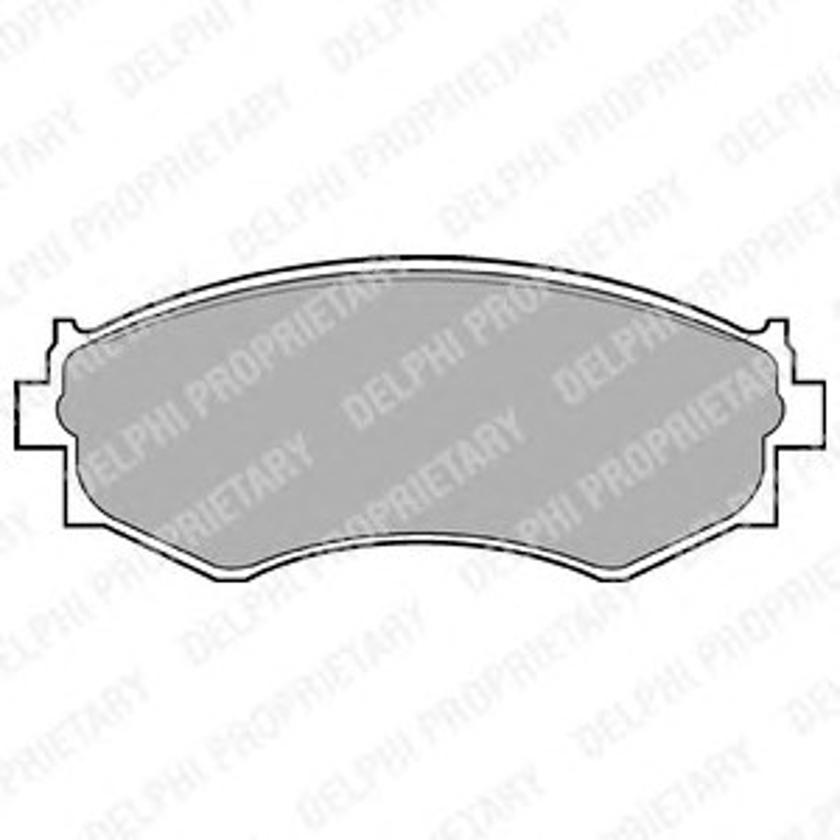 Комплект тормозных колодок дисковый тормоз DELPHI LP645