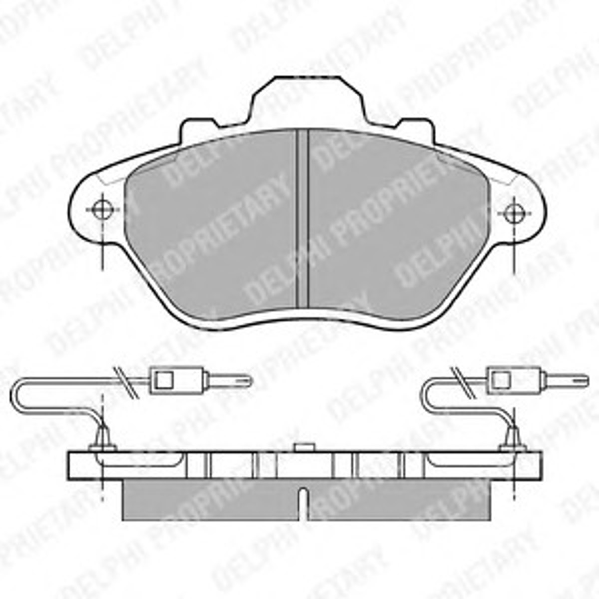 Колодки тормозные дисковые DELPHI LP654