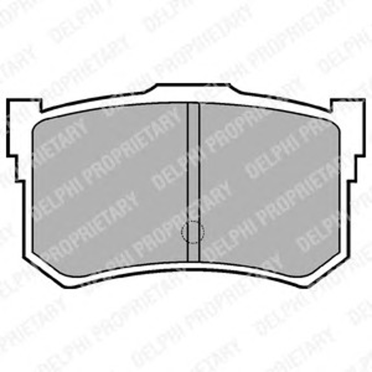 Колодки тормозные дисковые DELPHI LP678