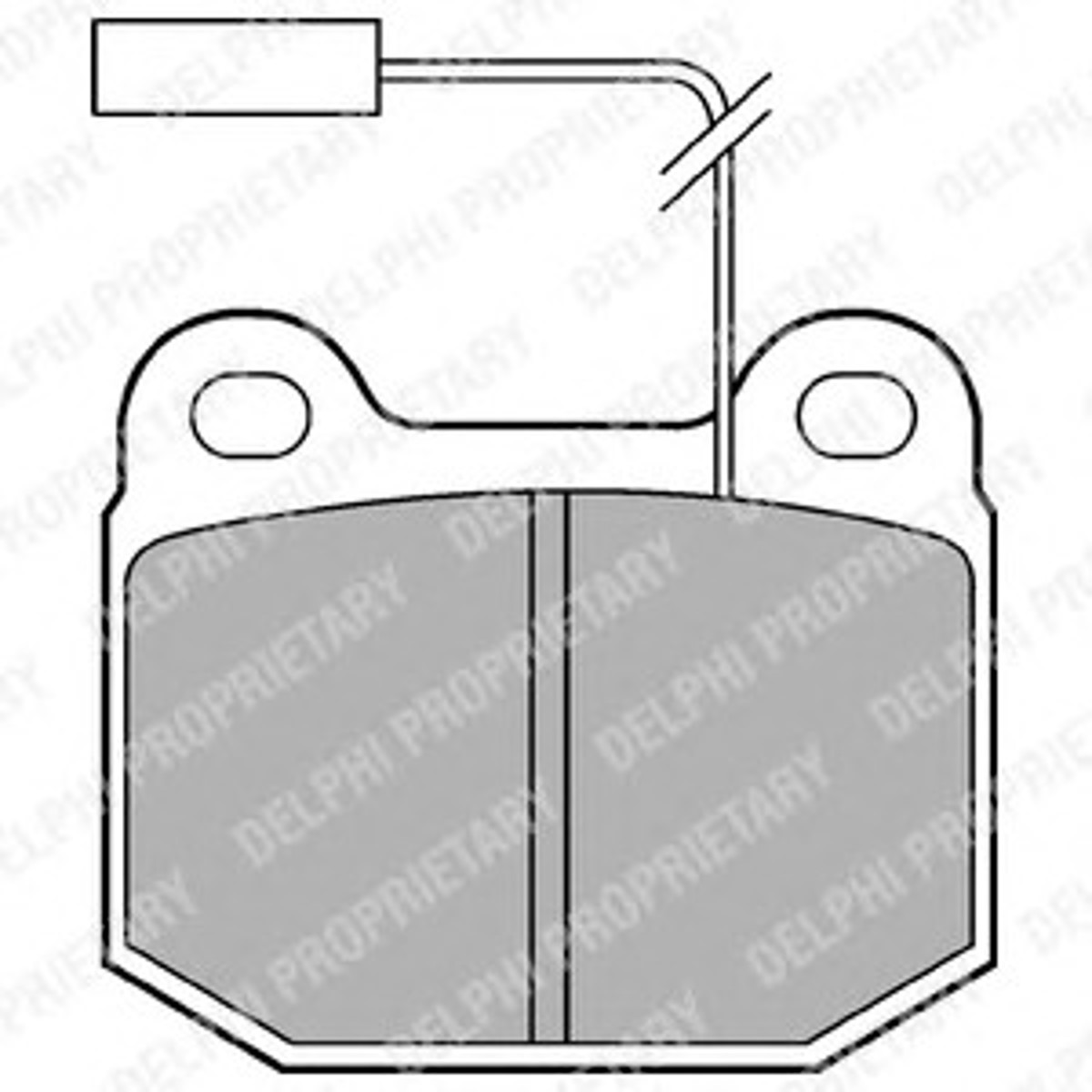 Колодки тормозные дисковые DELPHI LP712