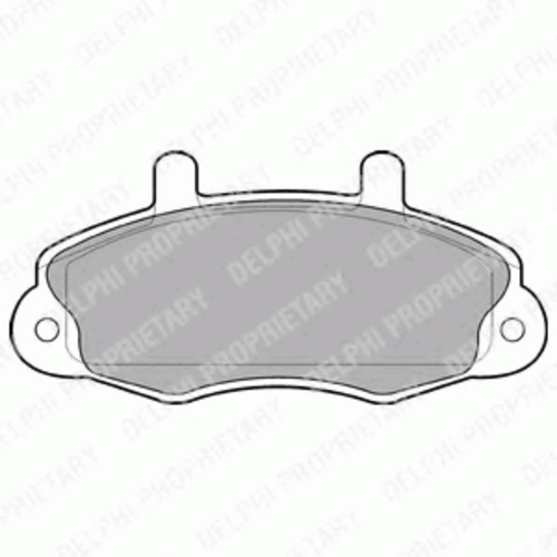 Колодки дисковые передние DELPHI LP766