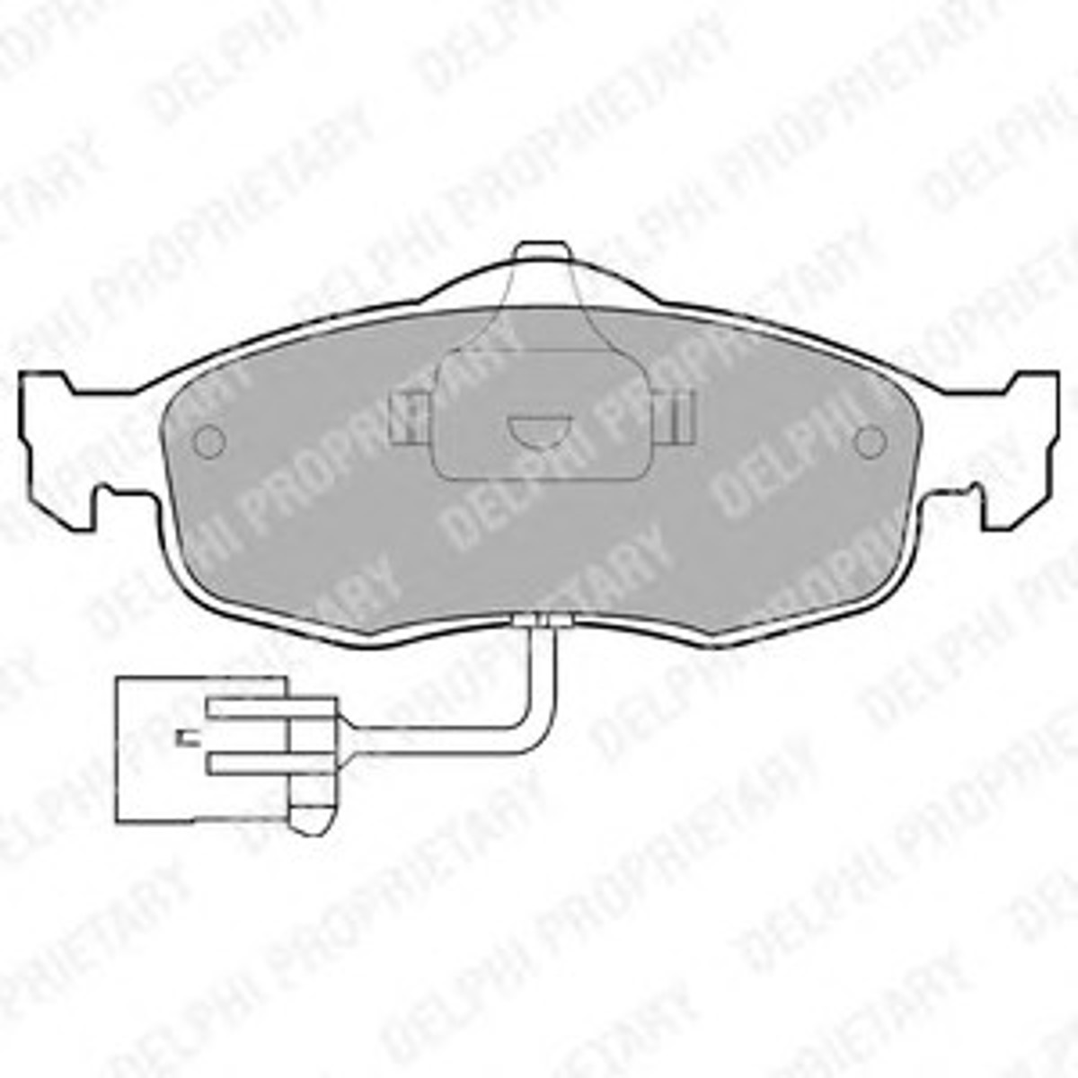 Колодки тормозные дисковые DELPHI LP781