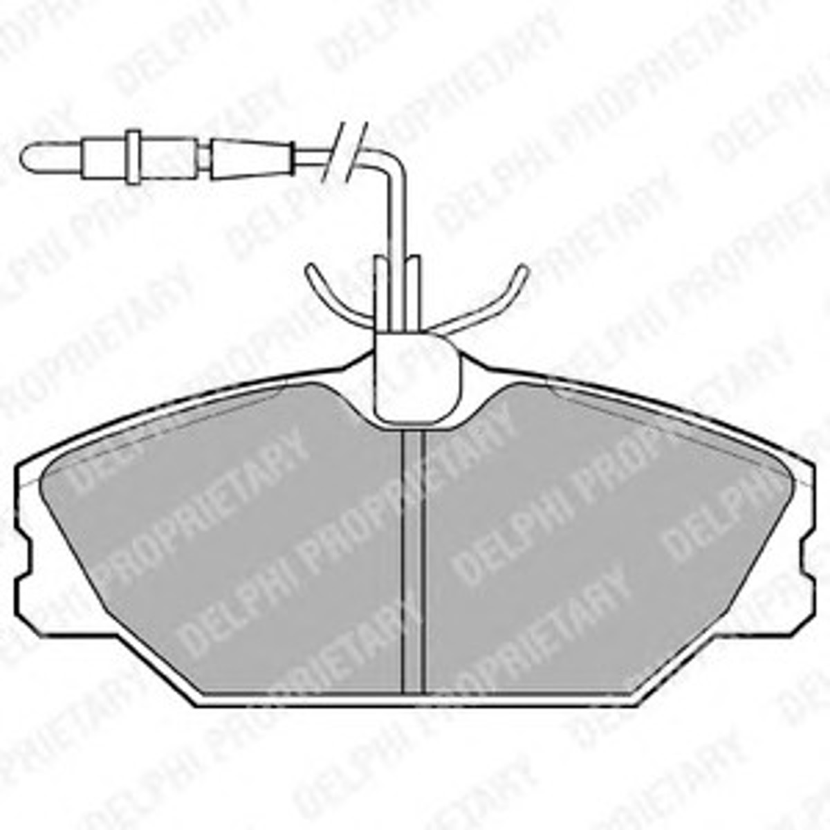 Колодки тормозные дисковые DELPHI LP788