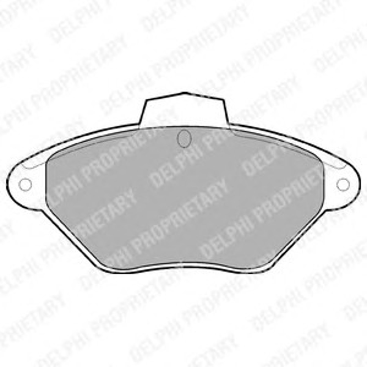 Комплект тормозных колодок дисковый тормоз DELPHI LP792
