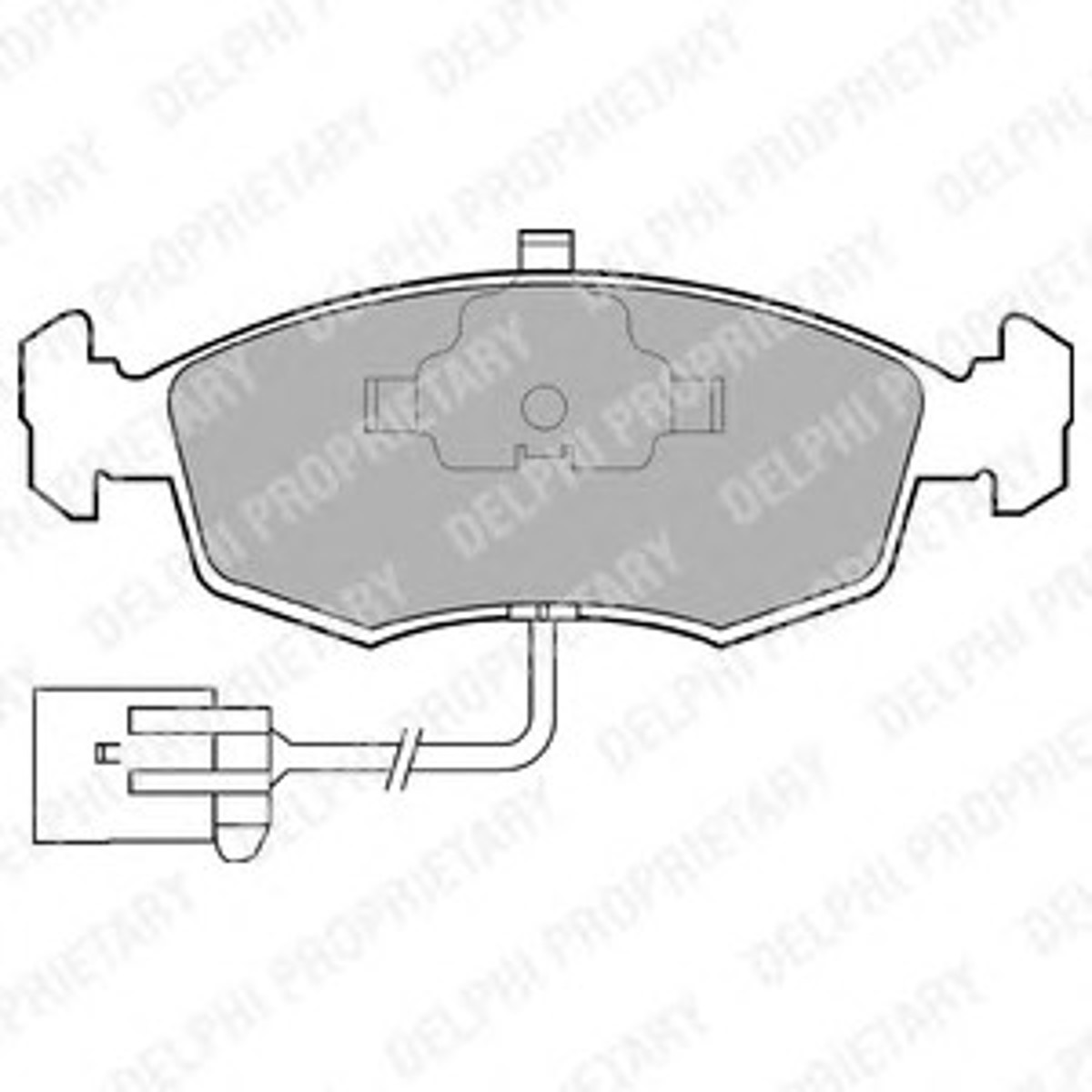 Колодки тормозные дисковые DELPHI LP794
