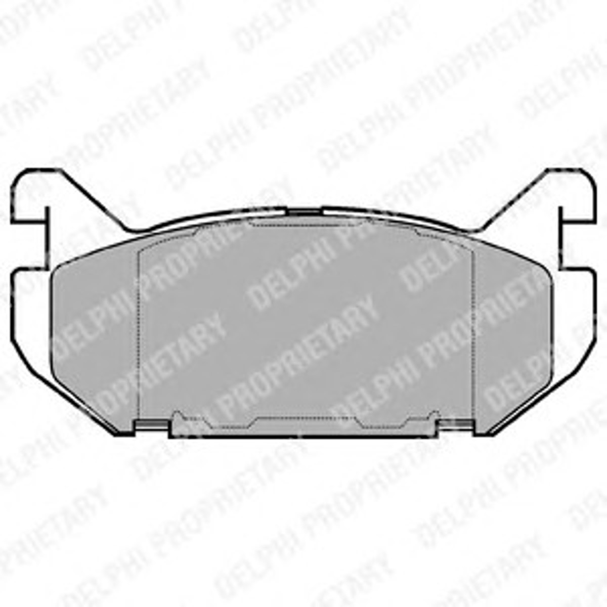 Колодки тормозные дисковые DELPHI LP802