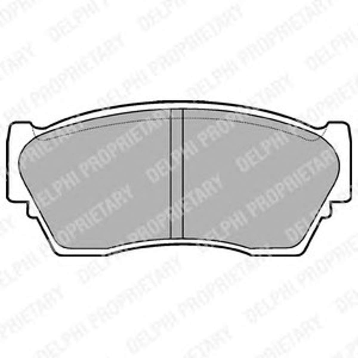 Колодки тормозные дисковые DELPHI LP804