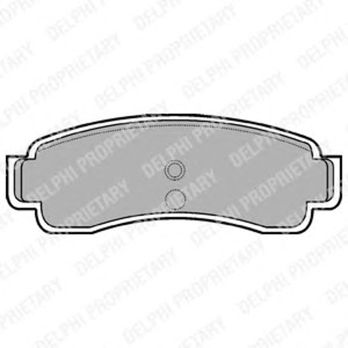 Комплект тормозных колодок дисковый тормоз DELPHI LP806