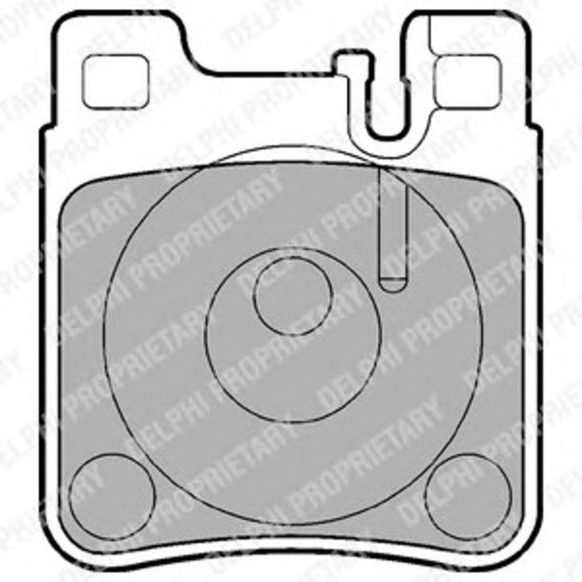 Колодка тормозная дисковая комплект DELPHI LP841