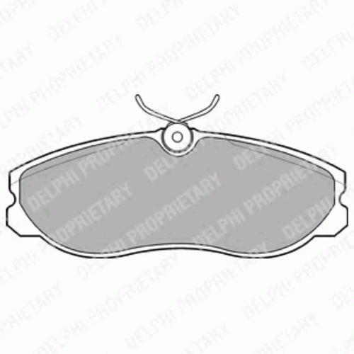 Тормозные колодки DELPHI LP847