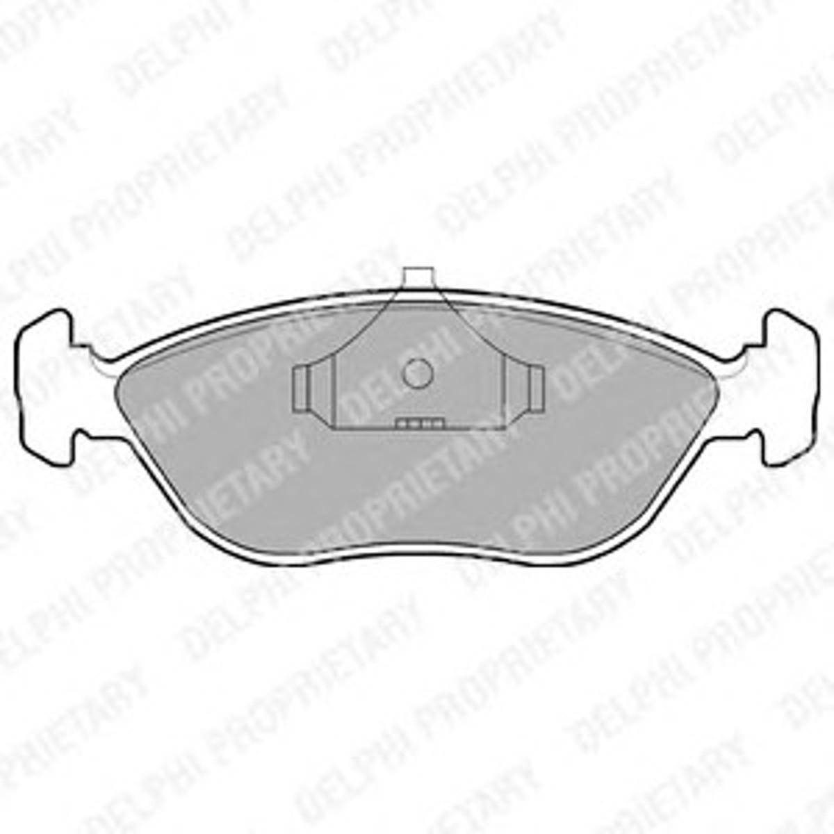 Колодка тормозная дисковая комплект DELPHI LP876