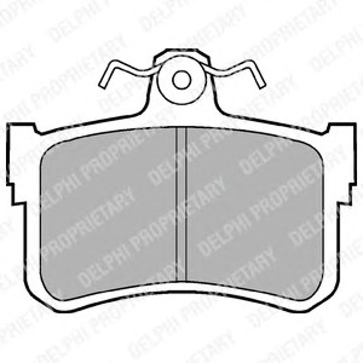 Колодки тормозные дисковые DELPHI LP880