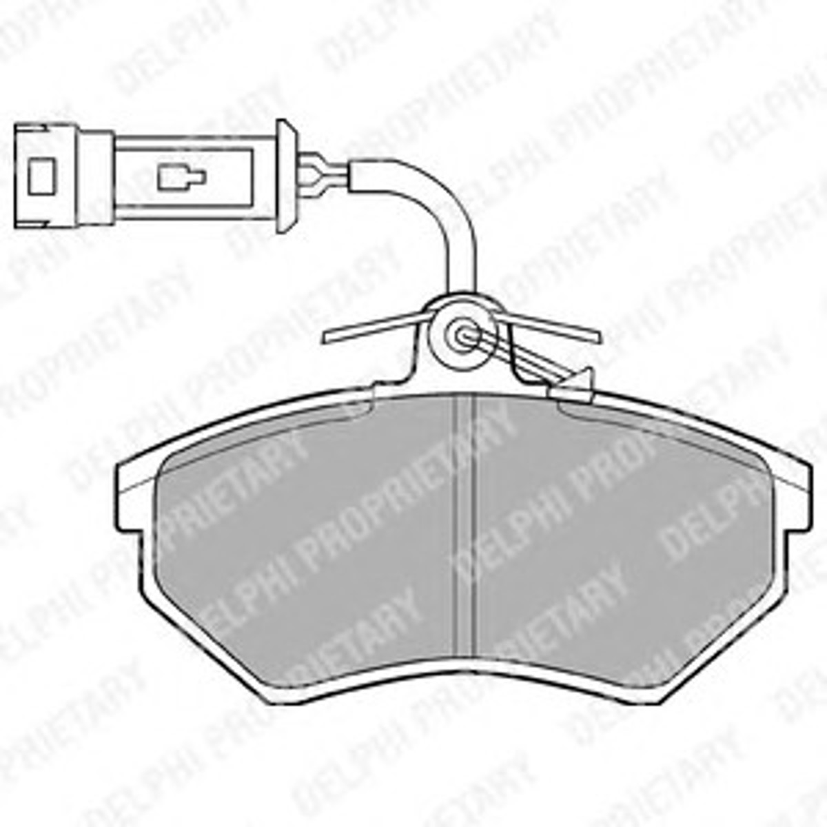 Колодка тормозная дисковая комплект DELPHI LP884
