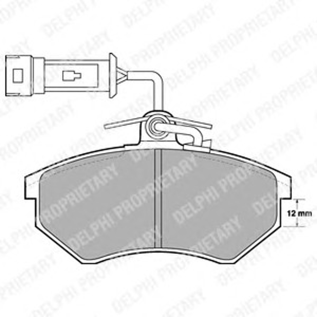 Колодка тормозная дисковая комплект DELPHI LP901