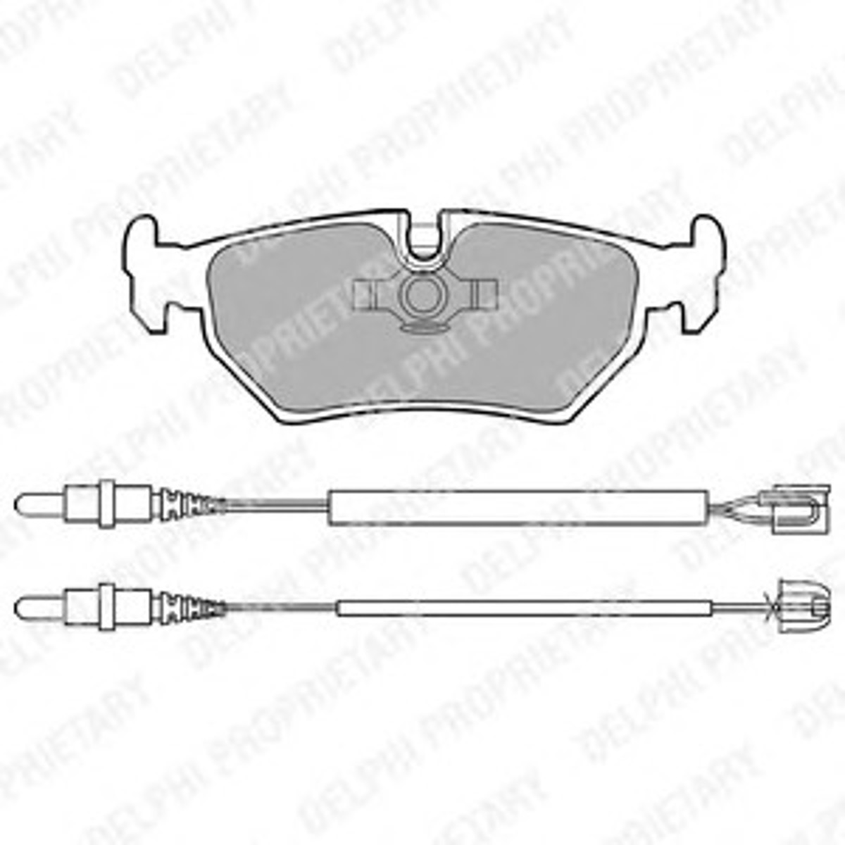 Комплект тормозных колодок дисковый тормоз DELPHI LP910