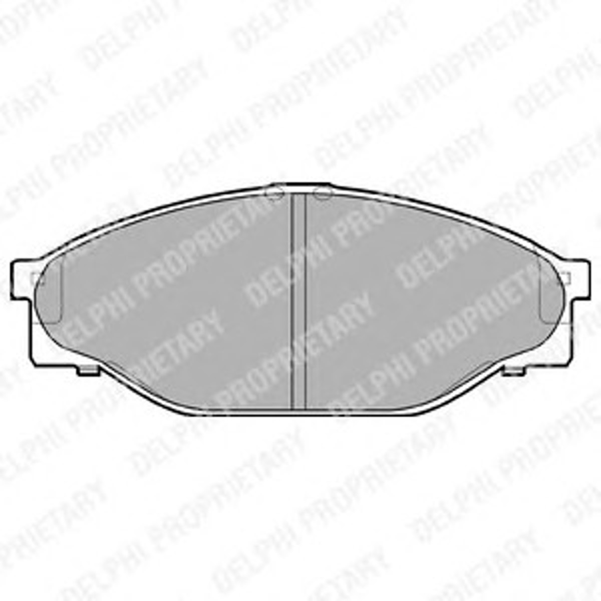 Колодки тормозные дисковые DELPHI LP950