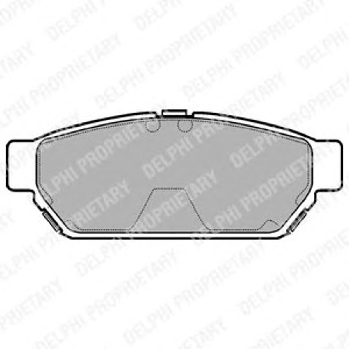 Колодки тормозные дисковые DELPHI LP968
