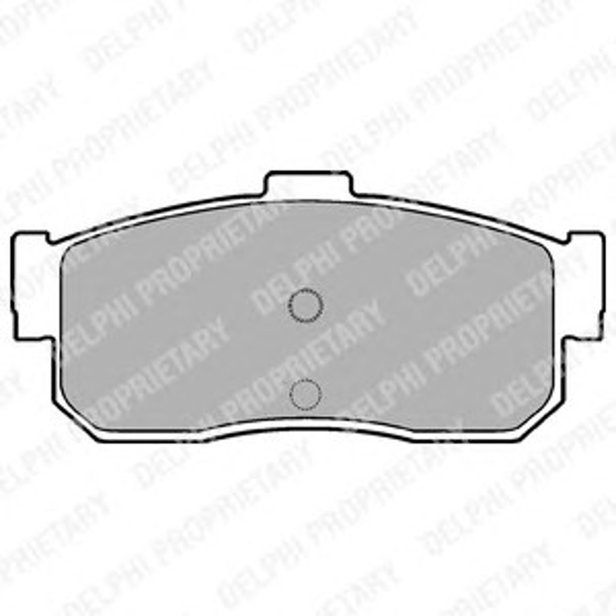 Колодка тормозная дисковая комплект DELPHI LP975