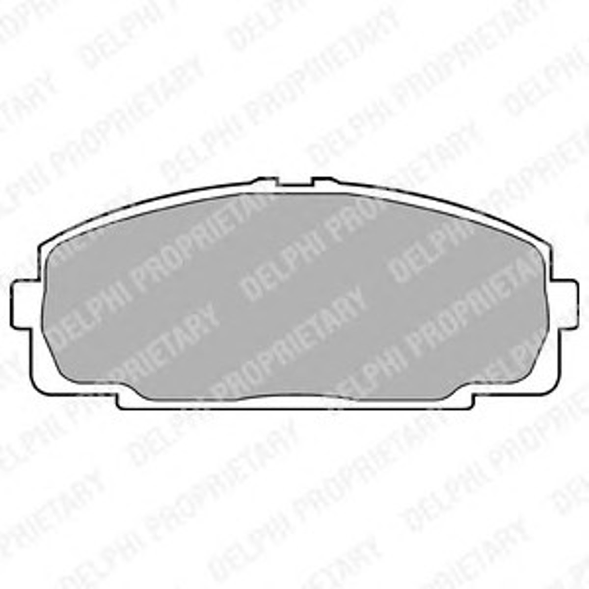 Колодки тормозные дисковые DELPHI LP989