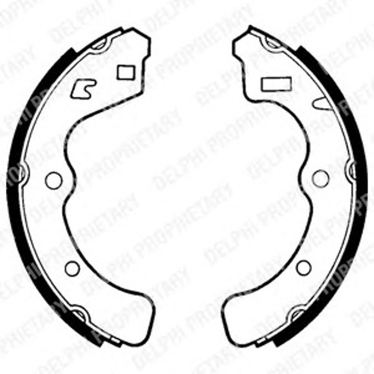 Комплект тормозных колодок DELPHI LS1316