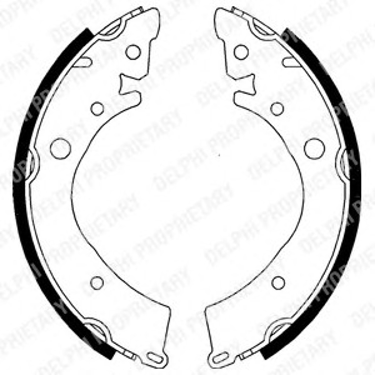 Комплект тормозных колодок DELPHI LS1341