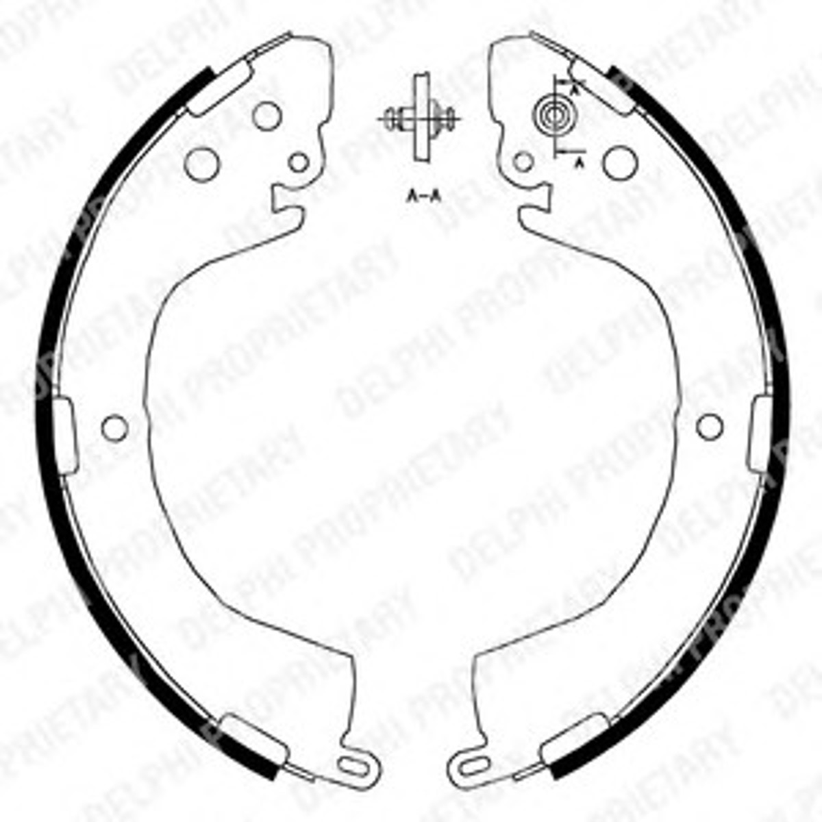Комплект тормозных колодок DELPHI LS1826